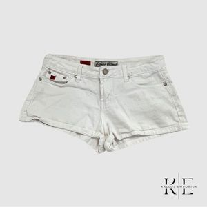 Paris Blues White Jean Shorts
